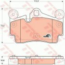 TRW GDB1653 Brake Pad Set, disc brake for AUDI, PORSCHE, VW