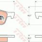 TRW GDB1561 Brake Pad Set, disc brake for MINI