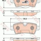 TRW GDB1766 Brake Pad Set, disc brake for MINI