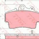 TRW GDB1394 Brake Pad Set, disc brake for PORSCHE