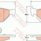 TRW GDB1626 Brake Pad Set, disc brake for BMW
