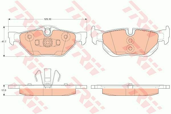 TRW GDB2050 Brake Pad Set, disc brake for BMW