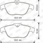 JURID 573248JC Brake Pad Set, disc brake for MERCEDES-BENZ