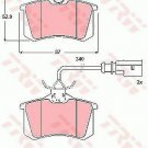 TRW GDB1417 Brake Pad Set, disc brake for AUDI