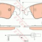TRW GDB1908 Brake Pad Set, disc brake for AUDI