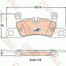 TRW GDB1875 Brake Pad Set, disc brake for PORSCHE, VW