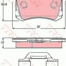 TRW GDB1416 Brake Pad Set, disc brake for AUDI, SEAT, SKODA, VW