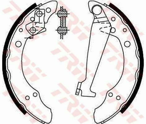 TRW GS8526 Brake Shoe Set for AUDI, GEELY, SEAT, SKODA, VW