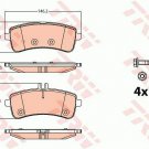 TRW GDB2079 Brake Pad Set, disc brake for MERCEDES-BENZ