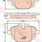 TRW GDB1840 Brake Pad Set, disc brake for BMW