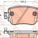 TRW GDB2042 Brake Pad Set, disc brake for AUDI, SEAT, SKODA, VW