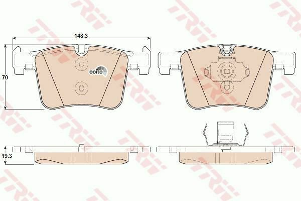 TRW GDB1942 Brake Pad Set, disc brake for BMW