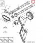 PSA 0801AC Citroen Peugeot Lancia Fiat 0801AC Camshaft, OE (Genuine) (OE GENUINE