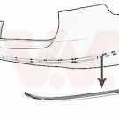 VAN WEZEL 5740554 Cover, bumper for VW
