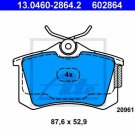 ATE 13.0460-2864.2 Brake Pad Set, disc brake for AUDI, SEAT, VW