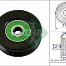 INA 531085210 Tensioner Pulley, v-ribbed belt for LEXUS, TOYOTA