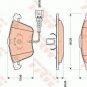 TRW GDB1809 Brake Pad Set, disc brake for AUDI, SEAT, VW