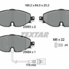 TEXTAR 2568301 Brake Pad Set, disc brake for AUDI, SEAT, SKODA, VW
