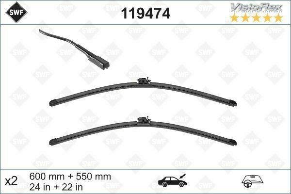 SWF 119474 Wiper Blade for MERCEDES-BENZ