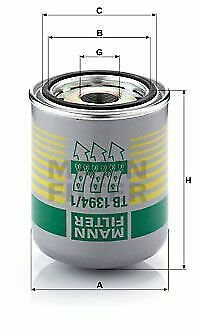 MANN TB1394/1X Air Dryer Cartridge, compressed-air system for MERCEDES-BENZ