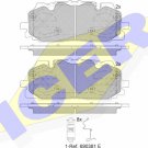 ICER 182254 Brake Pad Set, disc brake for AUDI, VW