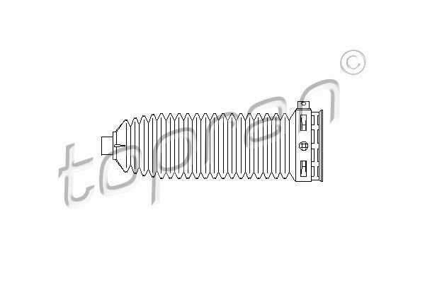TOPRAN 401 910 Bellow, steering for MERCEDES-BENZ