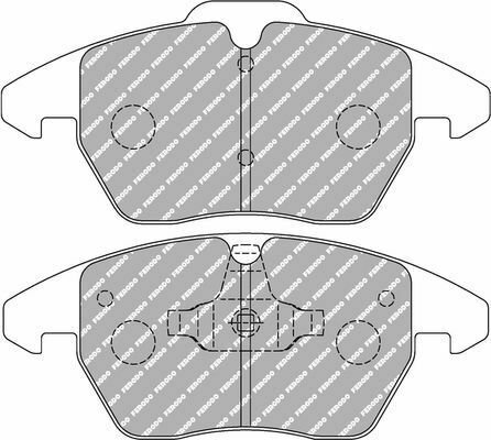 FERODO FCP1641H Brake Pad Set, disc brake for AUDI, SEAT, SKODA, VW