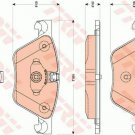 TRW GDB1882 Brake Pad Set, disc brake for BMW