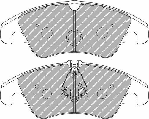 FERODO FCP4044H Brake Pad Set, disc brake for AUDI