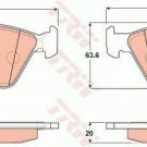 TRW GDB1404 Brake Pad Set, disc brake for BMW