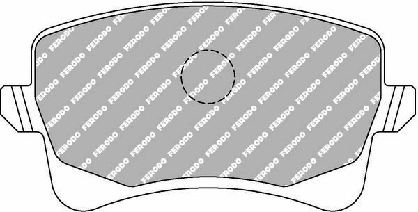 FERODO FCP4050H Brake Pad Set, disc brake for AUDI, PORSCHE