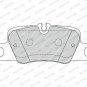 FERODO FDB4713 Brake Pad Set, disc brake for PORSCHE