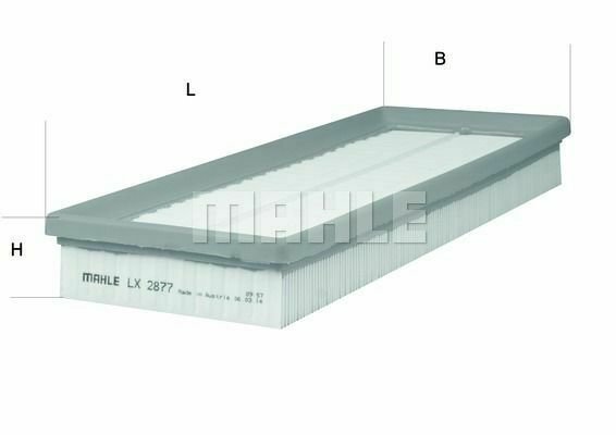 MAHLE LX 2877 Air Filter for MERCEDES-BENZ