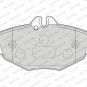 FERODO FDB1414 Brake Pad Set, disc brake for MERCEDES-BENZ