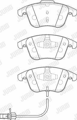 JURID 573258JC Brake Pad Set, disc brake for AUDI