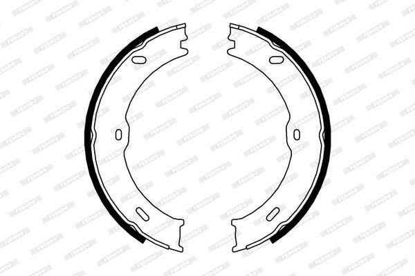 FERODO FSB4001 Brake Shoe Set, parking brake for MERCEDES-BENZ, VW