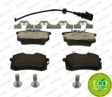 FERODO FDB1645 Brake Pad Set, disc brake for SEAT, SKODA, VW