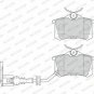 FERODO FDB1645 Brake Pad Set, disc brake for SEAT, SKODA, VW