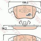 TRW GDB1814 Brake Pad Set, disc brake for AUDI