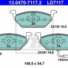 ATE 13.0470-7117.2 Brake Pad Set, disc brake for AUDI, SEAT, SKODA, VW