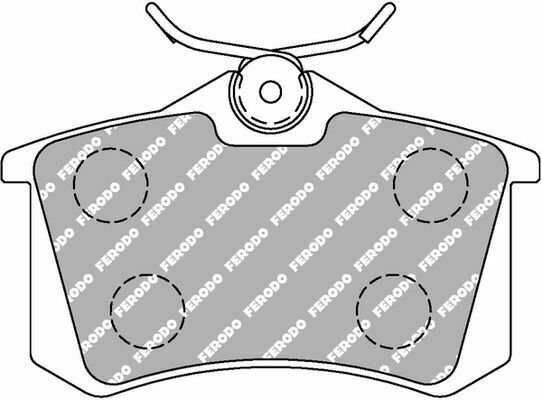 FERODO FDS1083 Brake Pad Set, disc brake for AUDI, CITRO&Atilde;�N, DS, FIAT, FORD, LANC