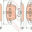 TRW GDB1762 Brake Pad Set, disc brake for AUDI, SEAT, VW