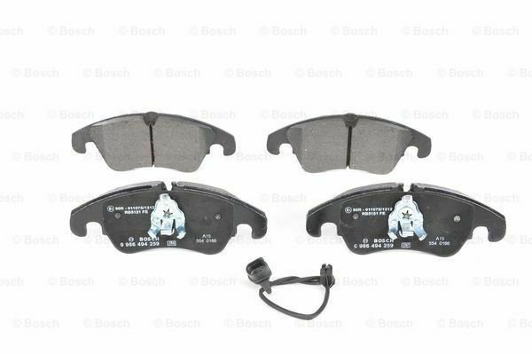 BOSCH 0986494259 Brake Pad Set, disc brake for AUDI
