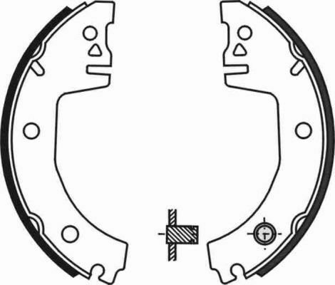 ABE C0S001ABE Brake Shoe Set for SEAT, SKODA