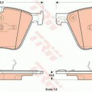 TRW GDB1915 Brake Pad Set, disc brake for BMW