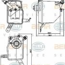 HELLA 8MA376789-731 Expansion Tank, coolant for BMW