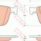 TRW GDB1502 Brake Pad Set, disc brake for BENTLEY, BMW, ROLLS-ROYCE