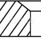 MAHLE 081 RS 00104 0N0 Piston Ring Kit for BMW, CITROËN, DS, MINI, PEUGEOT