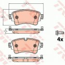 TRW GDB2132 Brake Pad Set, disc brake for AUDI