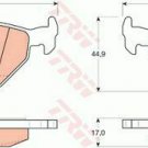TRW GDB917 Brake Pad Set, disc brake for BMW